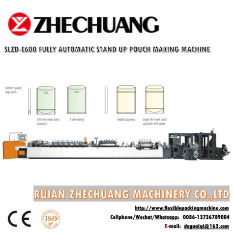 Fully Automatic Stand Up Pouch Making Machine