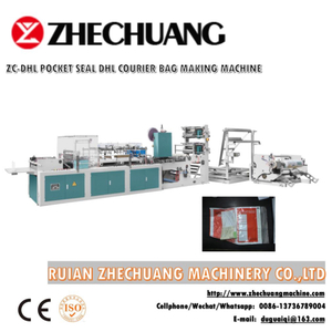 Pocket Seal Dhl Courier Bag Making Machine